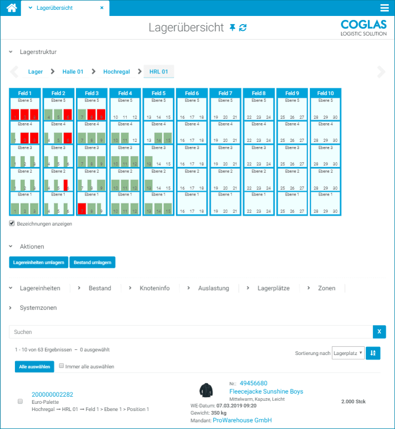 COGLAS GmbH - Logistic Solutions WMS – Bild 7
