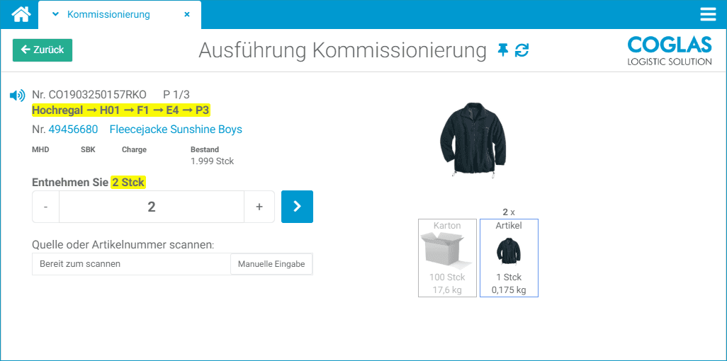 COGLAS GmbH - Logistic Solutions WMS – Bild 2