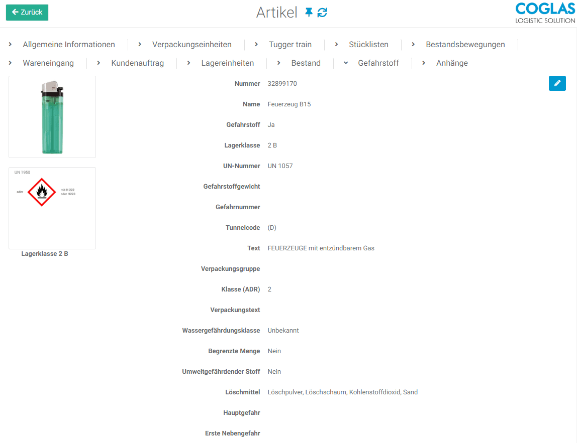 COGLAS GmbH - Logistic Solutions WMS – Bild 13