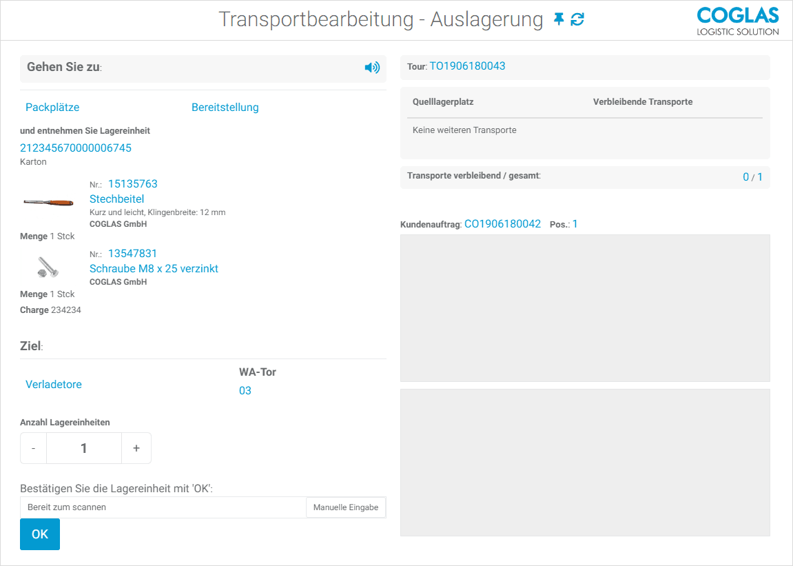 COGLAS GmbH - Logistic Solutions WMS – Bild 5