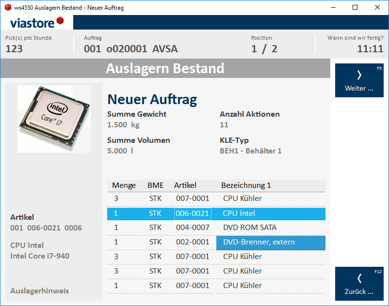 Toyota Automated Logistics Software  GmbH WMS – Bild 14